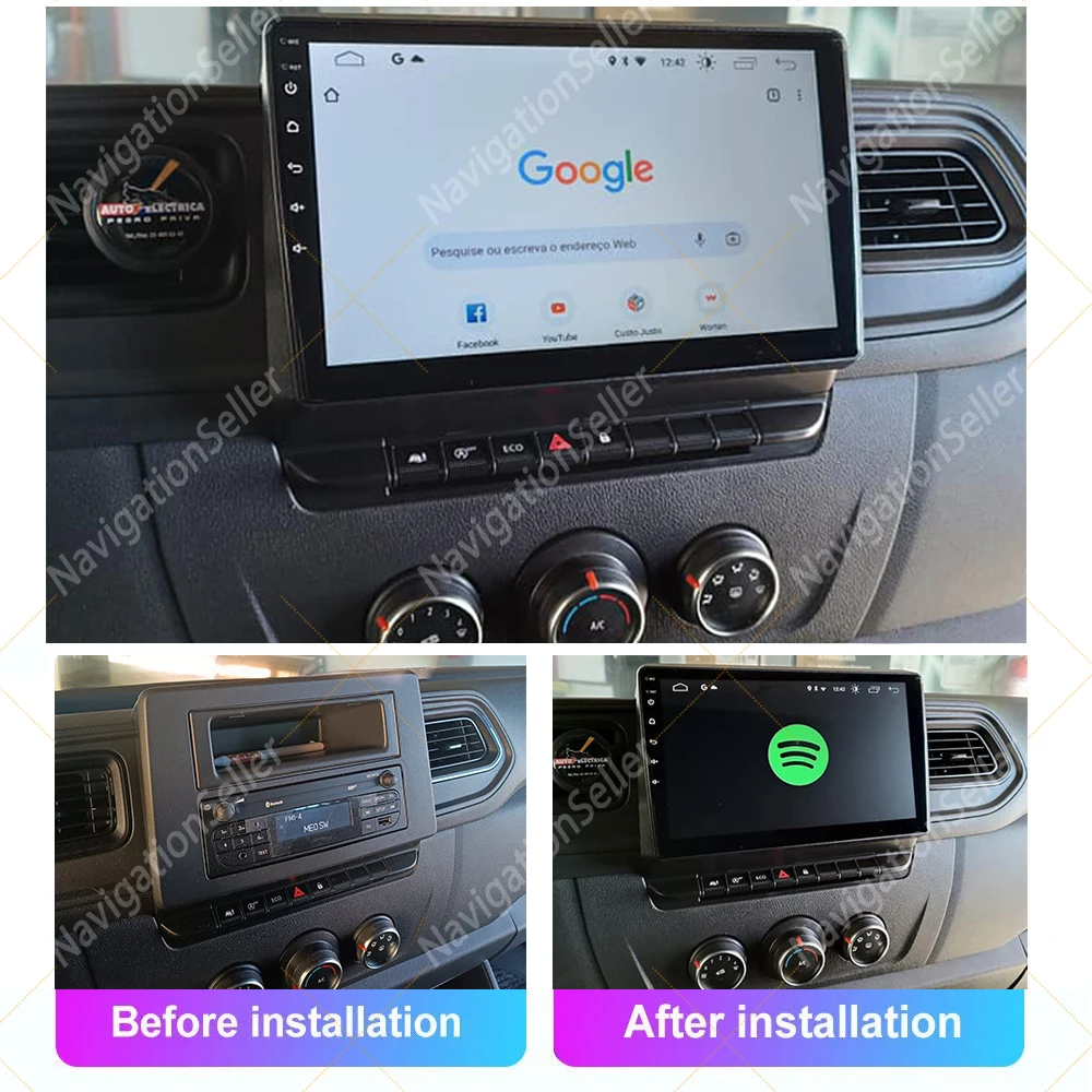 

Android Carplay Auto For Renault Master 2019 2020 2021 2022 2023 Car Radio Navigation Multimedia Video Stereo Backup Camera WIFI