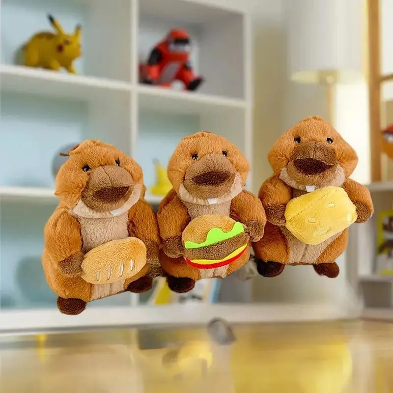 الساحرة محشوة جرذ الأرض قلادة ألعاب من نسيج مخملي دمية كيرينغ ظهره ديكور يعرض