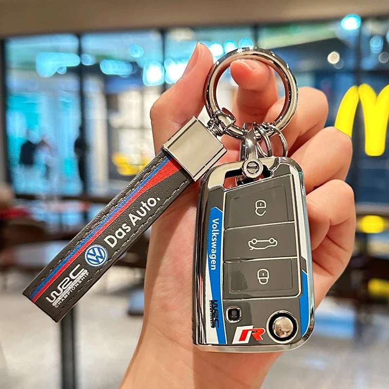 

2026 Hot Styling Mouldings For VW Volkswagen Jetta MK5 Golf Car Flip Key Case Cover Shell For VW Volkswagen Golf 7 MK7 Tiguan MK