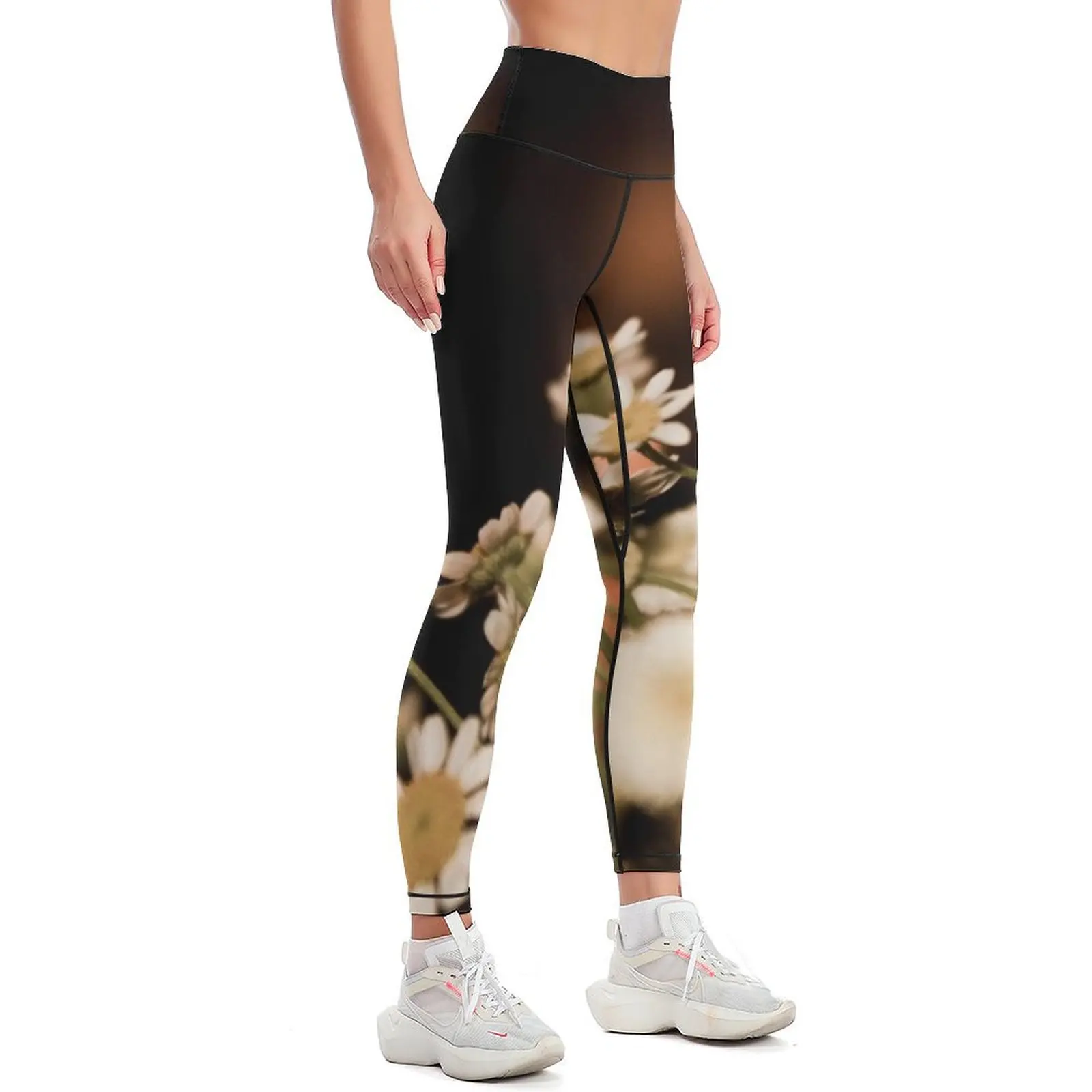 Dark Lil Daisies Leggings for physical Women's sports legging push up Womens Leggings