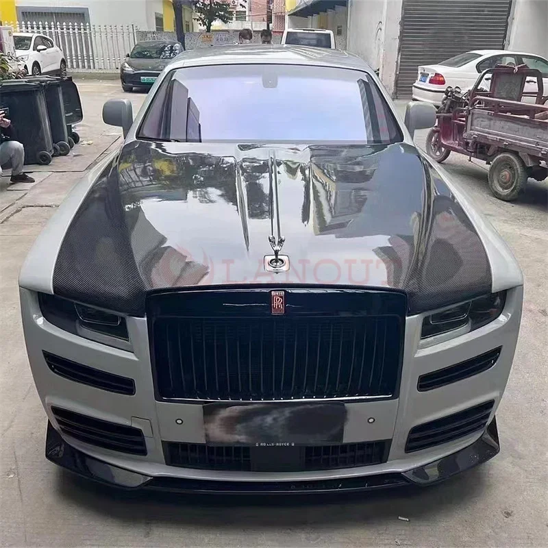 For Rolls Royce Ghost I II III Update to IV MSY Style Body Kit Front Bumper Assembly LED Headlight Rear Bumpers Exhaust Pipes