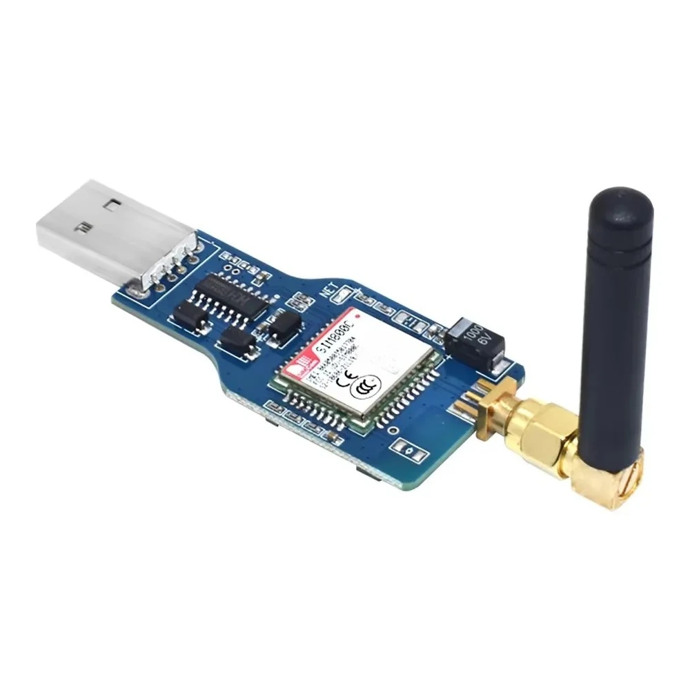 USB to GSM Module Quad-band GSM GPRS SIM800C SIM800 Module For Wireless Bluetooth Module SMS Messaging With Antenna