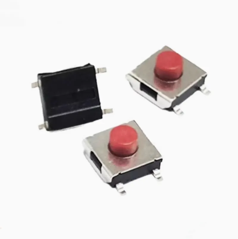 100pcs 6*6*3.1 SMD Micro Interruptor de botão 4Pin 6x6x3.1mm Micro Interruptor