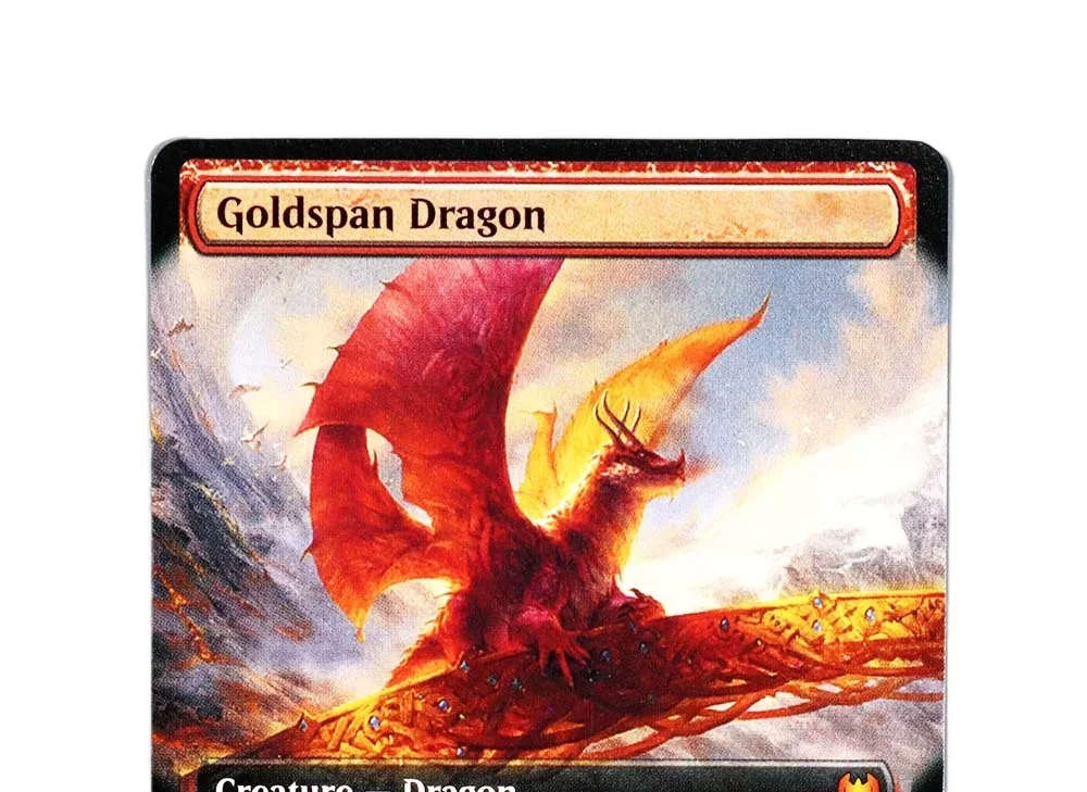 (Goldspan Dragon) احباط/هولو TCG ماجيكال بروكسي أسود عالي الجودة أوراق اللعب لوحة تجميع أرواق تداول الألعاب #3