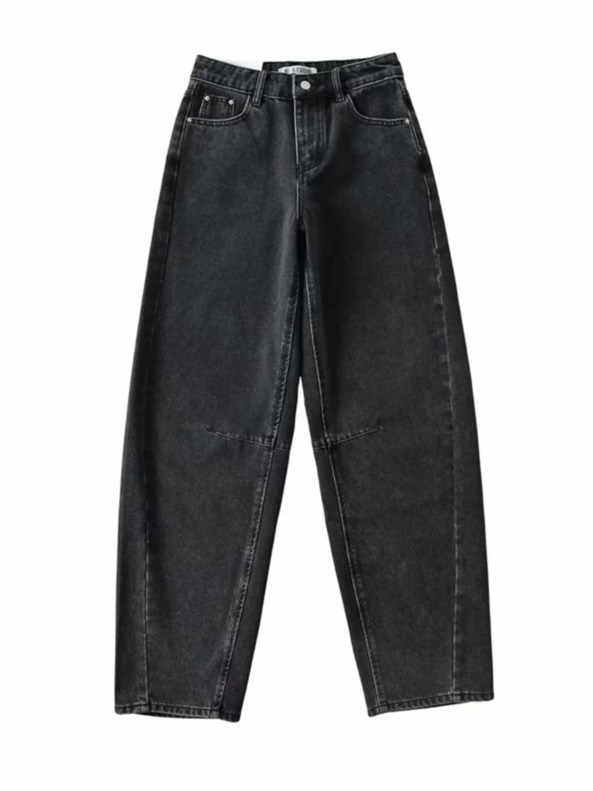 

Американские повседневные джинсы в стиле ретро, женские свободные широкие брюки, осень-зима, Новое поступление, утягивающий дизайн, смысл