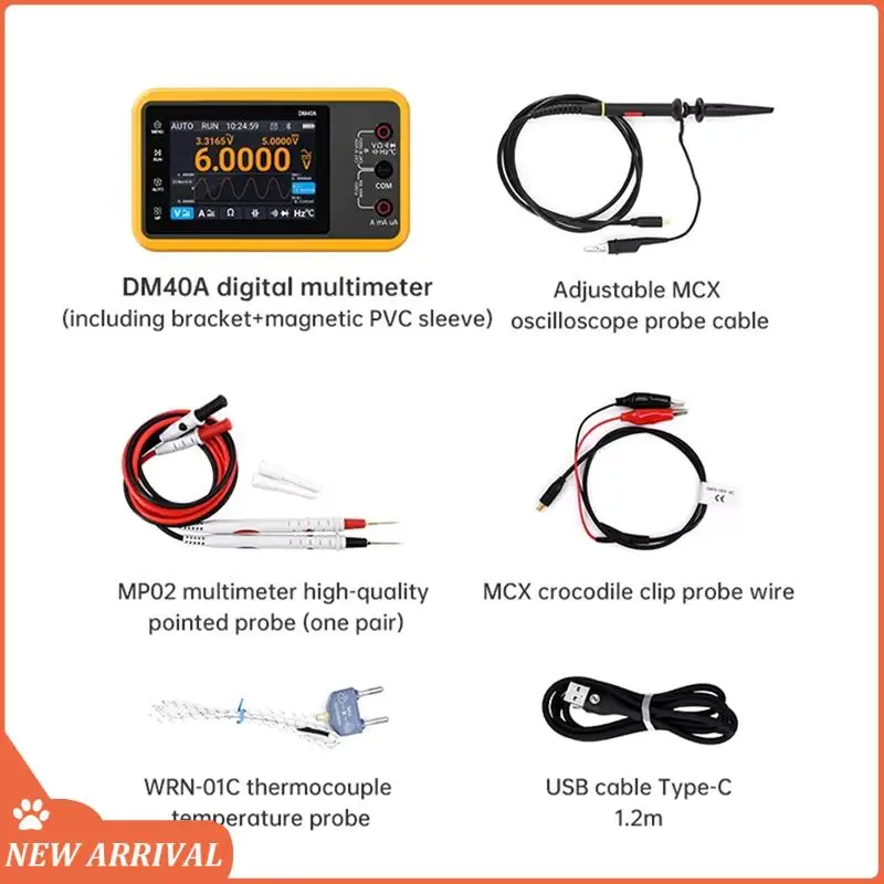 

Emption!DM40 3 In 1 Multimeter Signal Generator Signal Generator Handheld Digital Automotive Tools DM40A-C