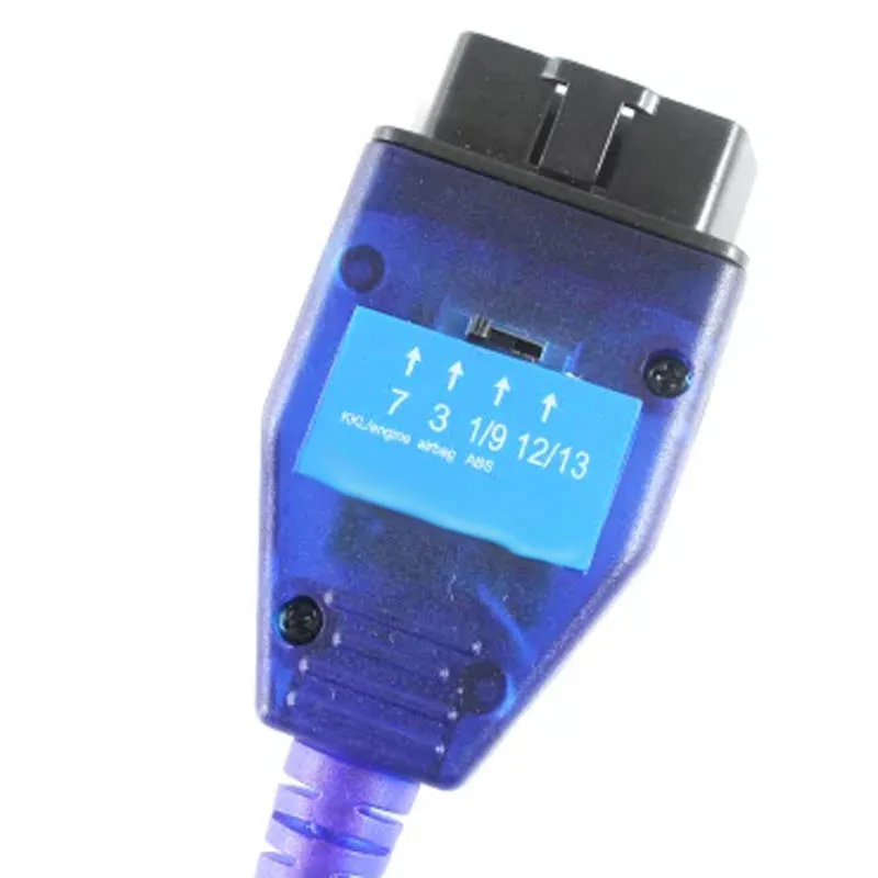 Teşhis arabirimi için VAGKKL + FIATECUSCAN araba Ecu tarama aracı ile 4 yönlü anahtar Vag Usb Test kablosu KKL 409 ile FT232RL çip