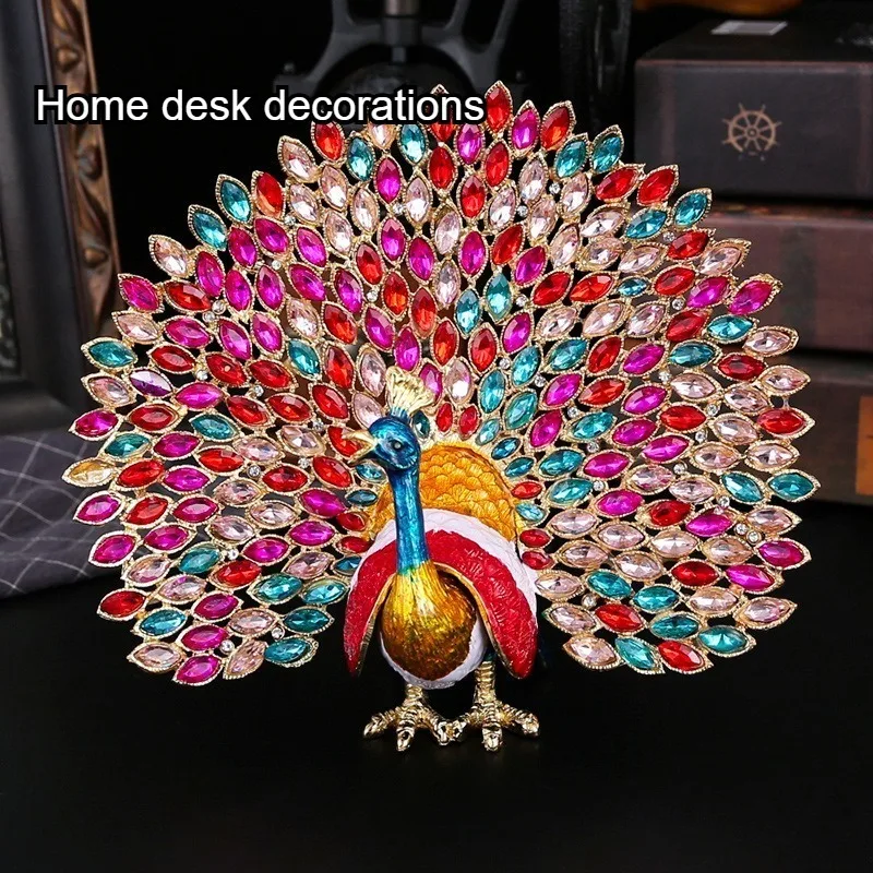 

Colorful Enamel Color Retro Storage Box Household Ornament Gift Diamond-encrusted Craft Home Organizer Elegance Desktop Decor