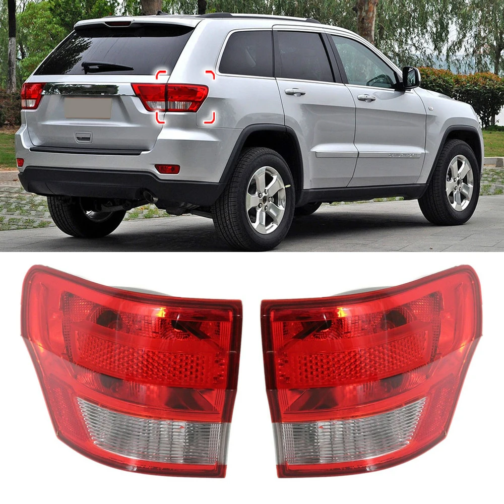 New Outside Tail Light Rear BrakeTaillight Lamp Fog Lamp For Jeep Grand Cherokee 2011 2012 2013 55079414AF 55079420AD