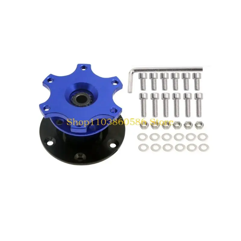 242A High Strength Alloy Quick Disconnect Steering Wheel Adapter Designed For Vehicle Motorsport Enthusiasts Secure Handling