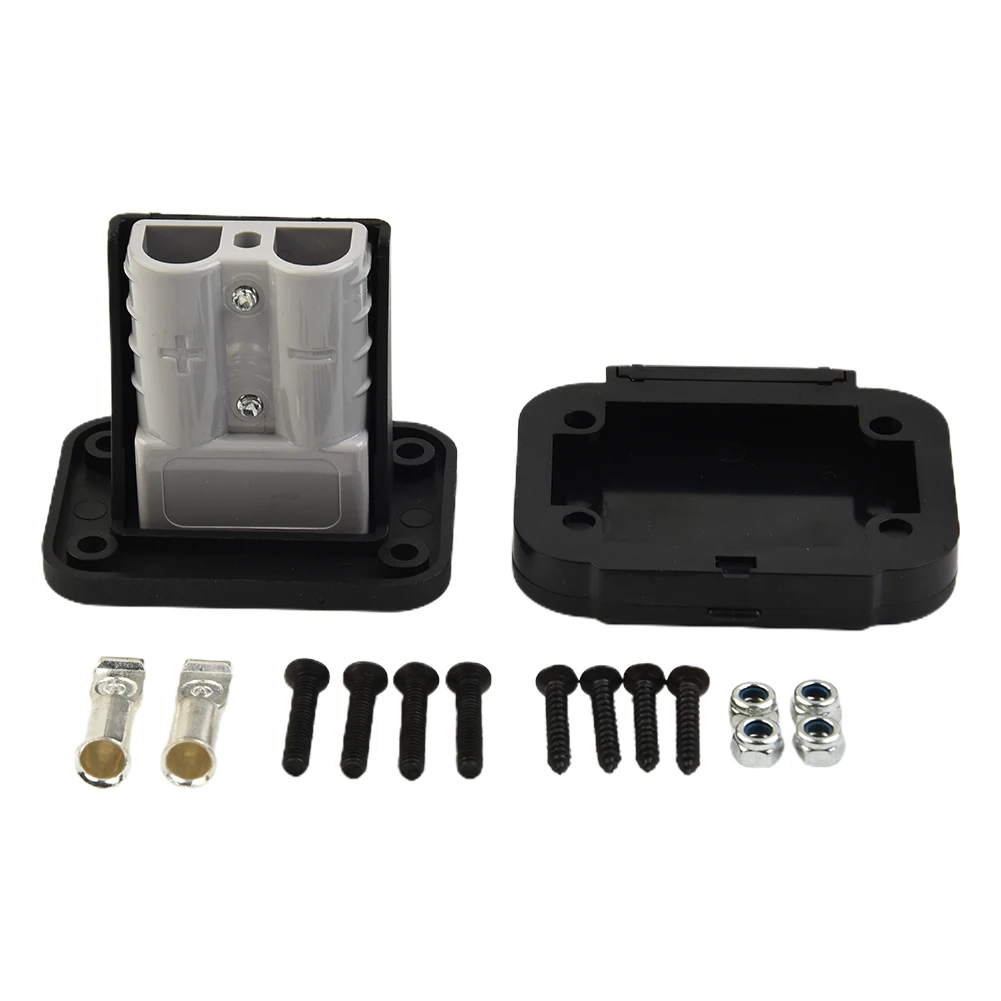 For 50A Connector Flush Mount Bracket with Cover for Panel Integration in RVs For Caravans Buses and Yacht Systems