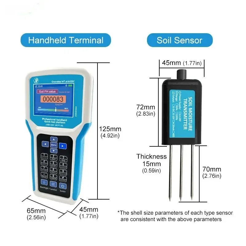 Портативный детектор почвы 7 в 1, быстрая доставка, анализатор датчика температуры влаги NPK EC почвы