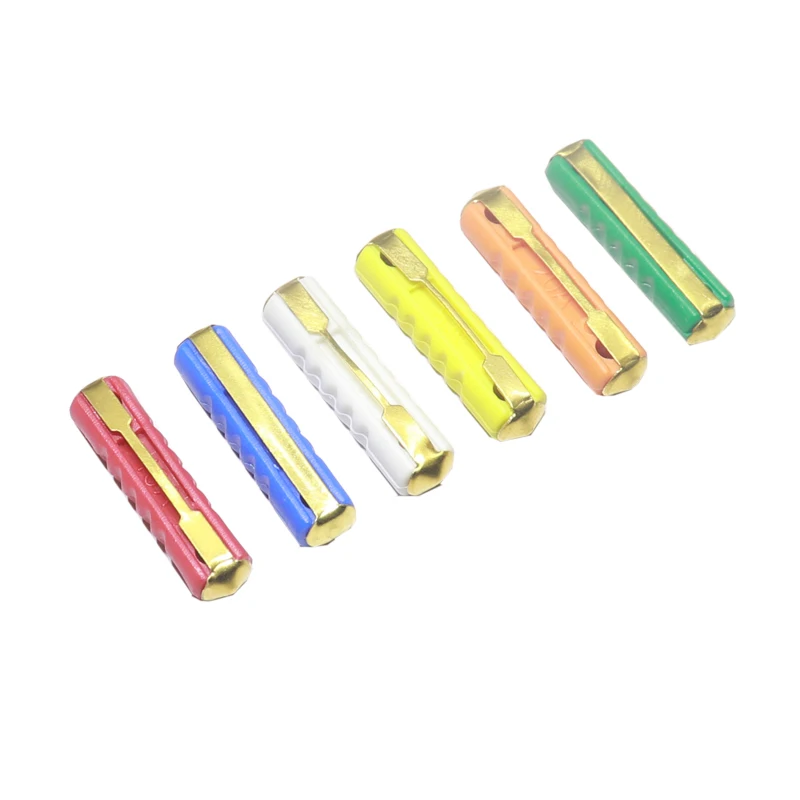 【10-5PCS】Auto Fuses 5A 8A 16A 25A 30A Assortment Electrical Equipment Fuse Torpedo Type For Vintage Classic Cars