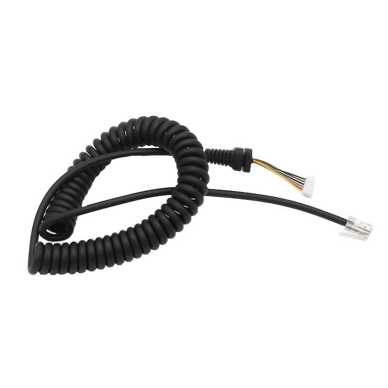 Nuovo 70cm microfoni di ricambio Mic cavo cavo cavo per Yaesu per MH 36 b6js FT-8900R MH-48A6J MH-42B6J FT-1500 nero K1KF