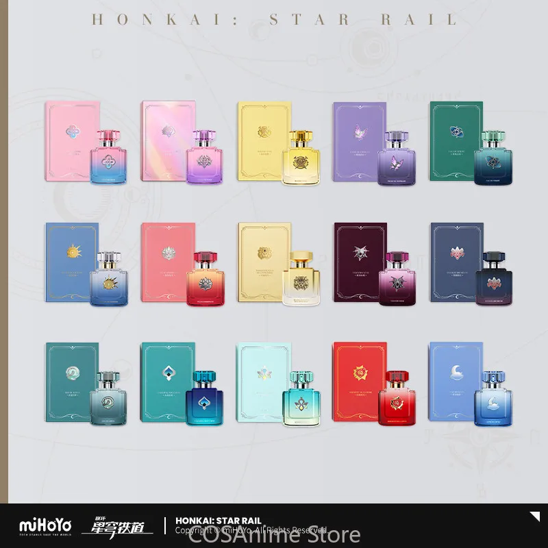 

2026 New Honkai Star Rail Official miHoYo Khaslana Phainon Sparkle Aglaea Anaxa Galaxy Fragrance Series Game Collection Props