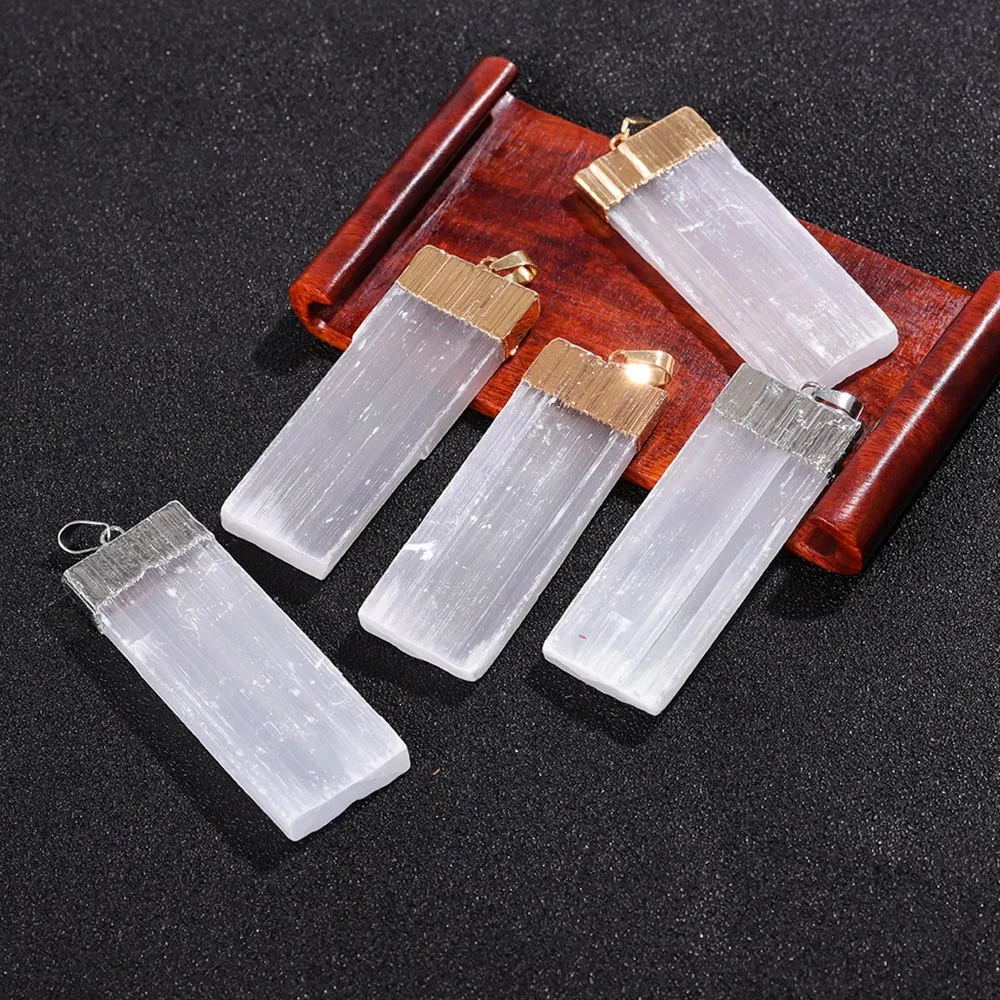 1 Stück natürlicher Selenit, weißer Gips, Kristallquarz, Rohstein, Reiki-Edelstein zum Reinigen von DIY-Geschenken – Detail 7