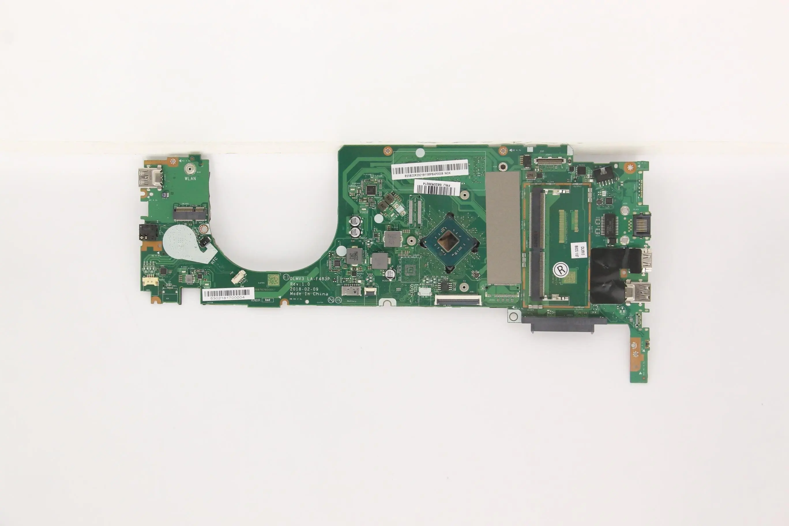 

New V130-14IGM V330-14IKB V330-14ARR Laptop motherboard Model Multiple SN LA-F483P FRU PN 5B20R39214 CPU N4000 N4100 N5000 UMA