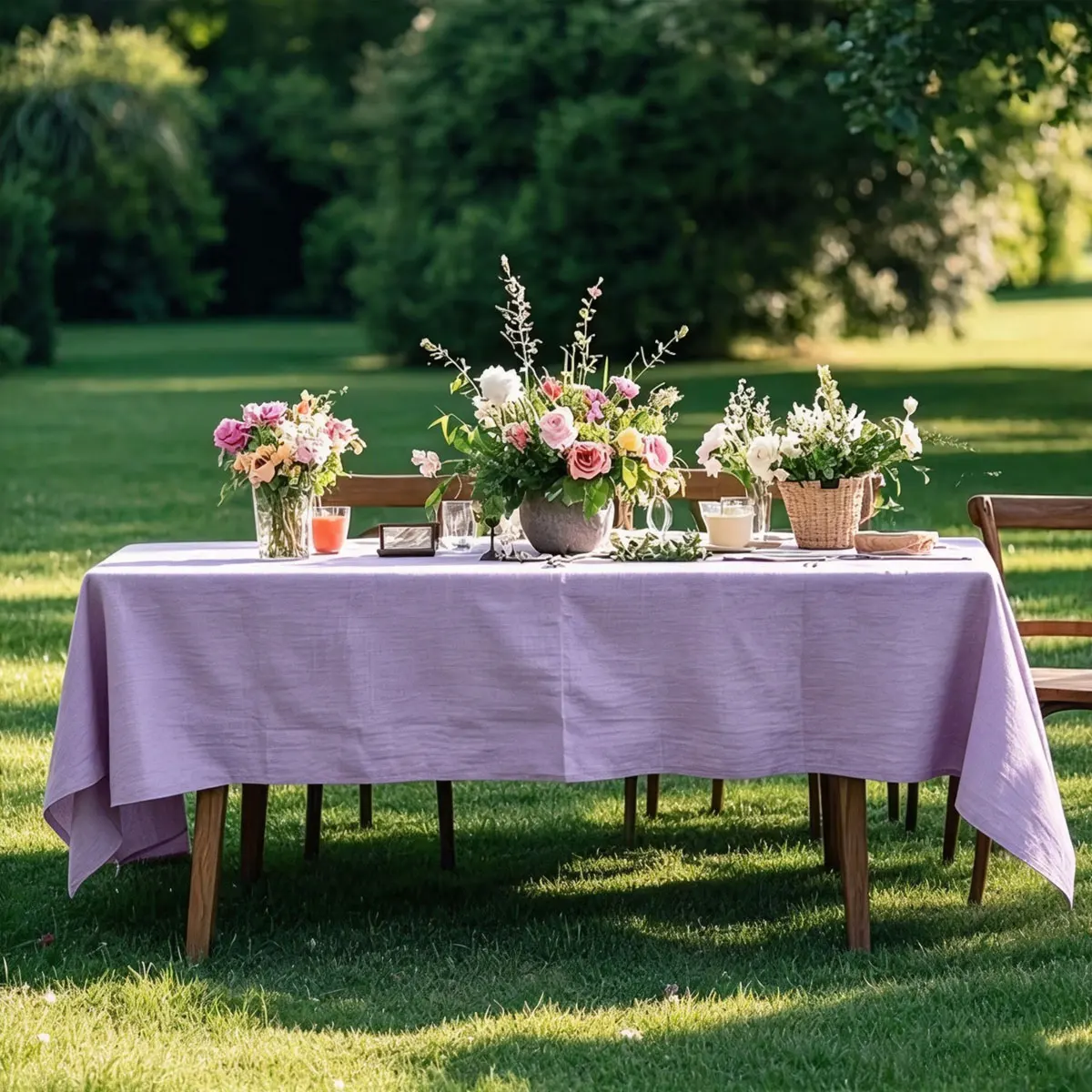 Plain Color, Minimalist Style, Tablecloth, Ddining Kitchen, Picnic, Wedding Decoration Tablecloth, Reusable, Washable, Convenien