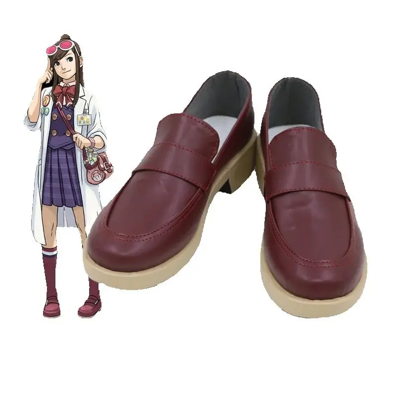 

Игра Ace Attorney Ema Skye Обувь для косплея Akane Houzuki Женская обувь JK Хэллоуин Карнавал Ролевая игра