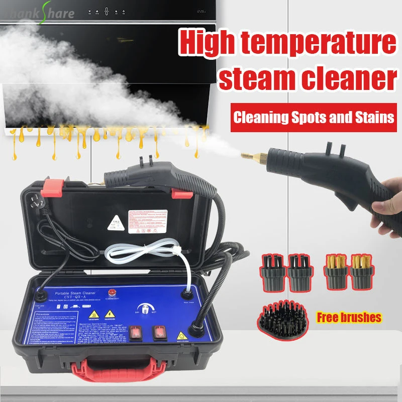 3000W Steaming Cleaner High Temperature Electric Steaming Cleaning Machine 110/220V High Pressure Air Conditioner Range Hood Car