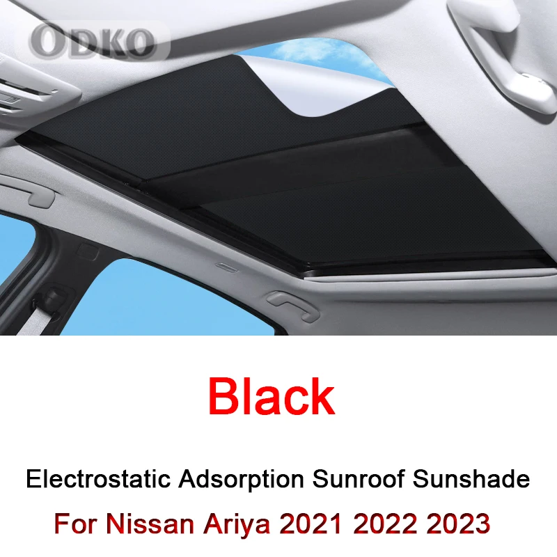 

Car Electrostatic Adsorption Sunroof Sunshade Cover For Nissan Ariya 2021-2023 2024 Heat Insulation Skylight Sticker Accessories