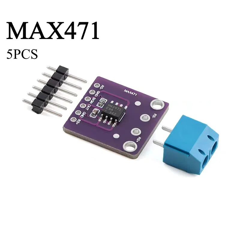 5PCS MAX471 current sensor module, current and voltage detection measurement module, 3A range