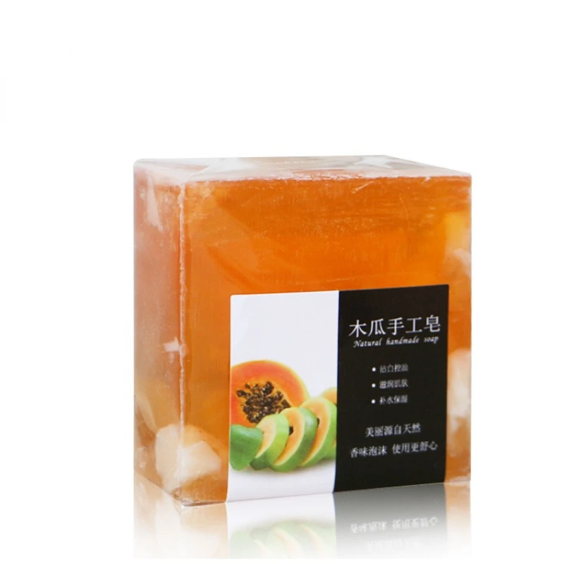 100g Sea Salt Soap Fruit Essential Oil Soap Removal Pimple Pores Acne Moisturizing Face Wash Soap Base Skin Care Soap