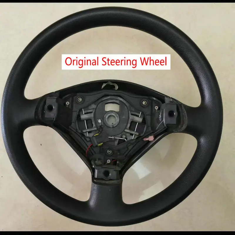 For Peugeot 307 307CC 307SW 100% Real Carbon Fiber Car Steering Wheel With Leather