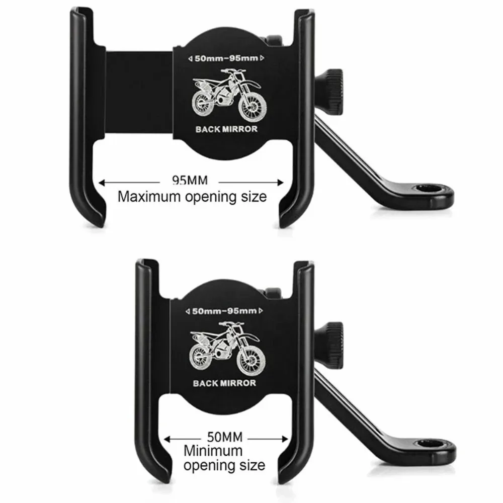 360-Grad-drehbare Motorrad-Fahrrad-Handyhalterung aus Aluminiumlegierung, Unterstützung für einfache Radfahren, Navigation, Urban und Freizeit – Detail 8