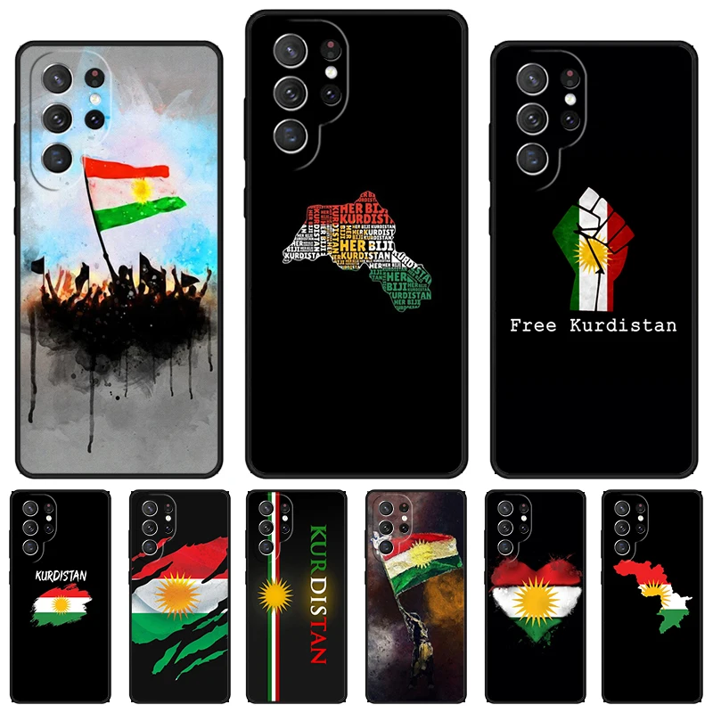 

Чехол для телефона с флагом Курдистана для Samsung Galaxy S24 S25 S23 S22 Ultra Note 10 20 Plus S20 S21 FE Cover