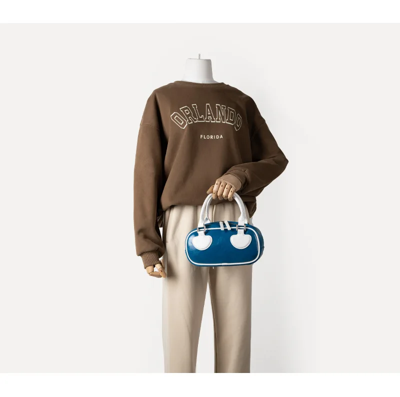 Fashion Vintage Handbags Luxury Women Trendy Versatile Small Clutch Simple Ladies PU Leather High Quality Hand Bag Designer New