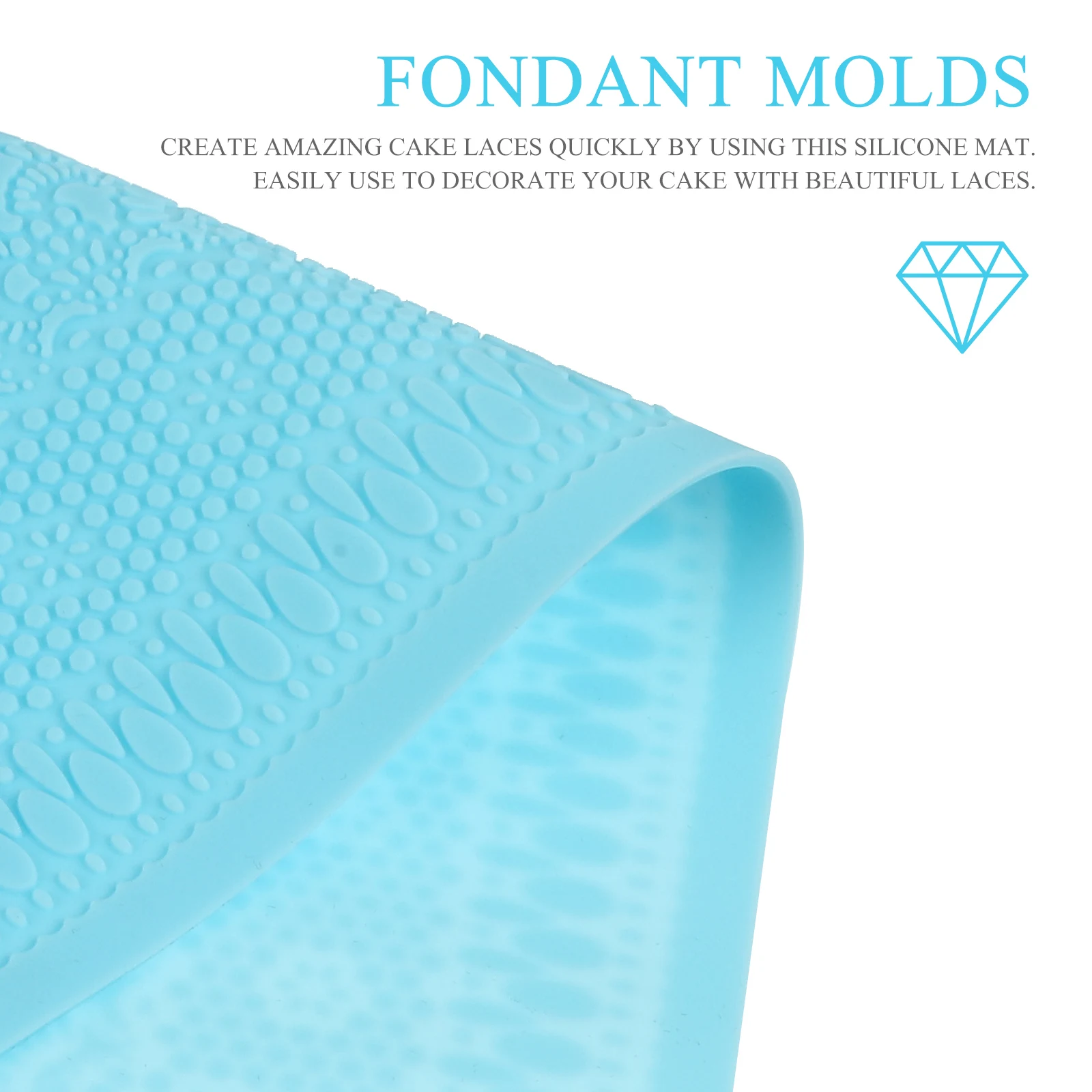 

Silicone Pad Kitchen Mat Fondant Molds Cake Lace Decoration Embossed Chocolate Baking Tools Food Grade Tasteless