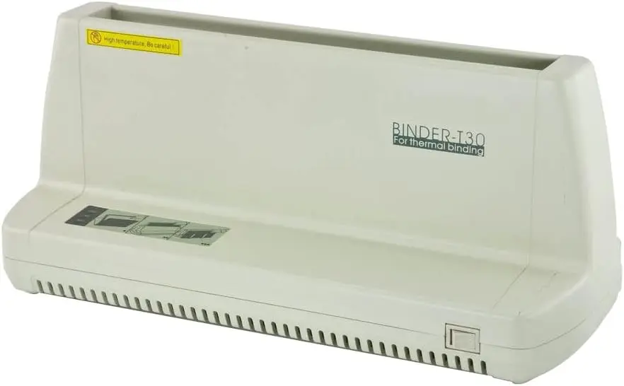 Heat Binder Thermal Binding Machine Easy Operation Buzzer Indicator Light Built Cooling Rack Increased Performance 1 Inch Max Sp