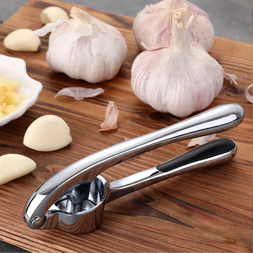 Garlic Press Crusher Squeezer Masher Mincer Stainless Steel Manual Kitchen Tool Ginger Presses Rust Proof Garlic Presses