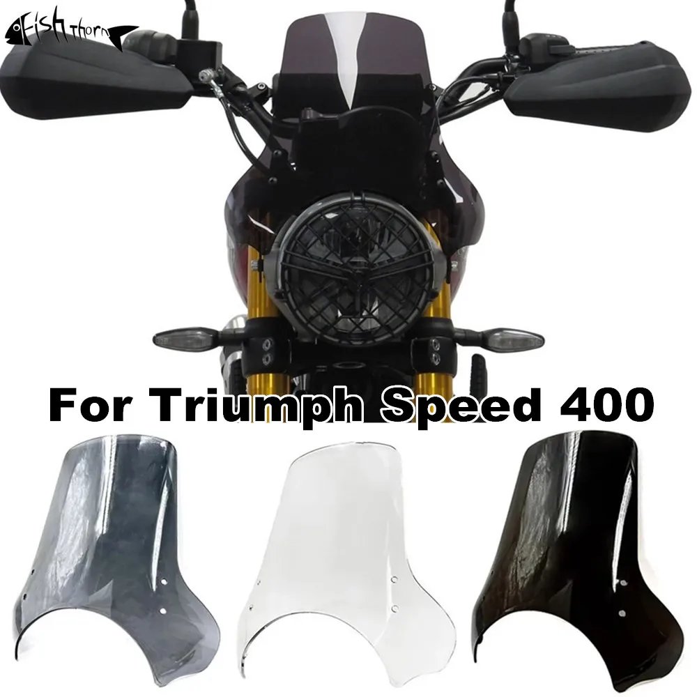 

Motorcycle Windshields Wind shield Deflectors For Triumph Scrambler 400 x Speed 400 2024 Windshield