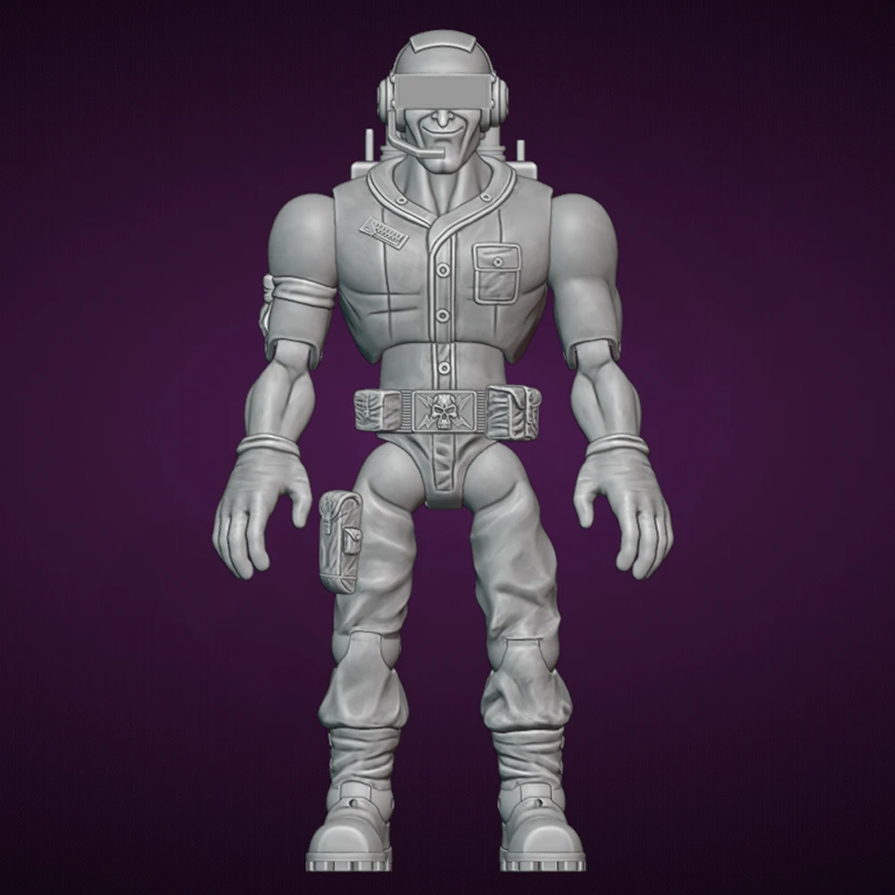 

Signalman Warrior 1/24 Scale Resin Figure Model Kit Diorama Unassembled Unpainted Doll 3D Printing DIY Statue Crafts Toy