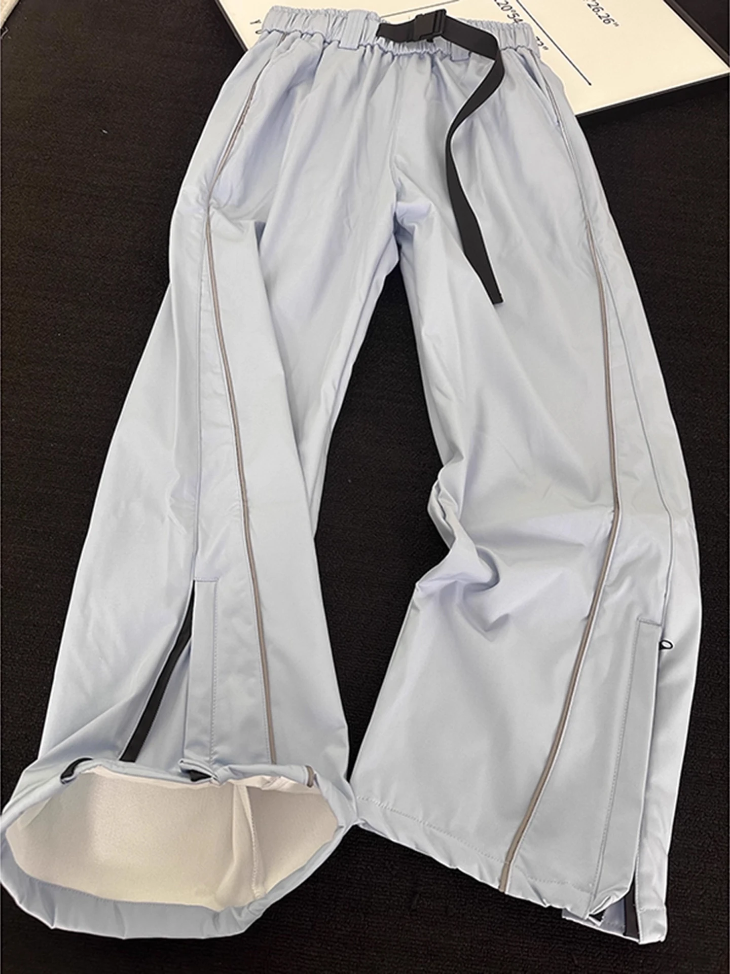 

Warm Fce Lined Outdoor Snow Ski Pants Men's Winter Faion Waterproof Windproof Hardell Trousers for Couples Casual Pants