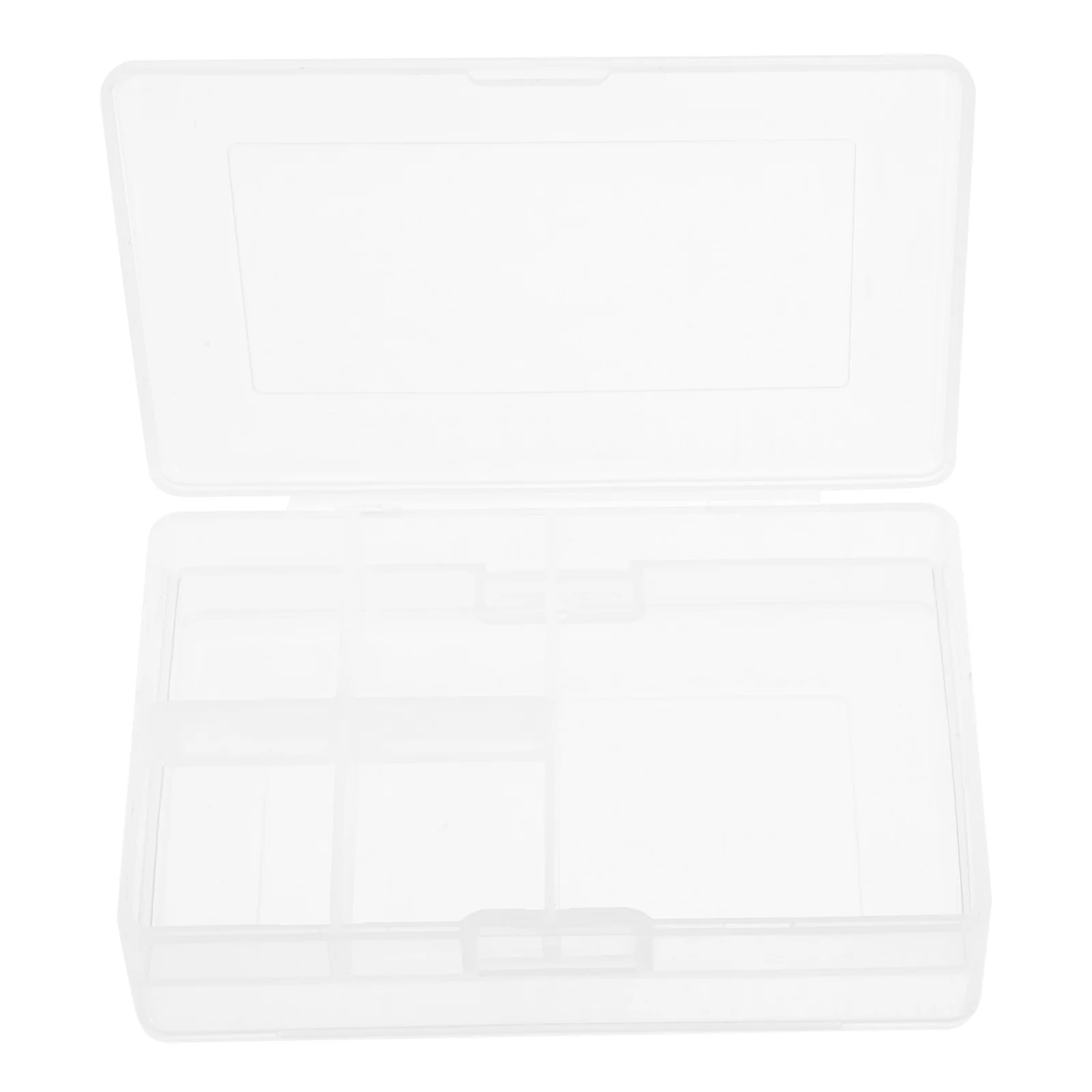 

4Pcs Rectangle Storage Box Small Plastic Parts Organizer with Dividers for Hardware Components Fasteners DIY Crafts Compact and