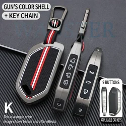 5/6/7/8/9 Bottons Car Key Cover Fob Case Shell for Kia EV9 Picanto Carnival Seltos Sorento Morning K5 KA4 EV3 2024 Accessories