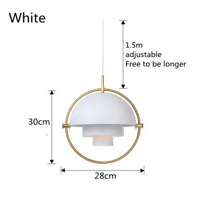 Modern Pendant Light Nordic Bedroom Bedside Hanging Lamp for Dining Room Shape Changed Suspension Droplight Indoor Lighting E27 image 3