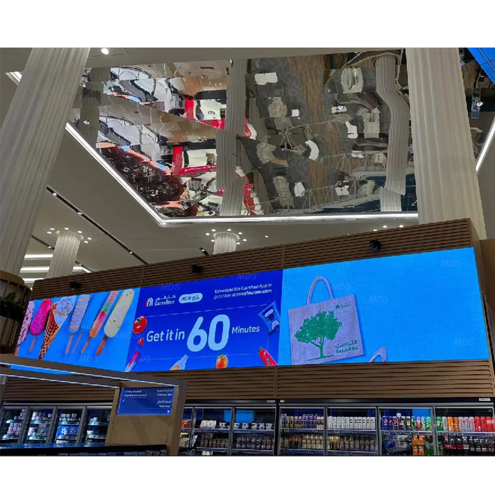 Advertising LED Screen Indoor P2.5 Large Digital Sign LED Panel Fixed Installation Full Color Video Wall for store