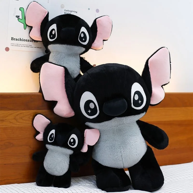 غرزة أفخم دمية لينة غرزة سوداء ألعاب من نسيج مخملي محشوة دمية 30-35 سنتيمتر الكرتون أنيمي ألعاب من نسيج مخملي الأطفال هدية عيد ميلاد