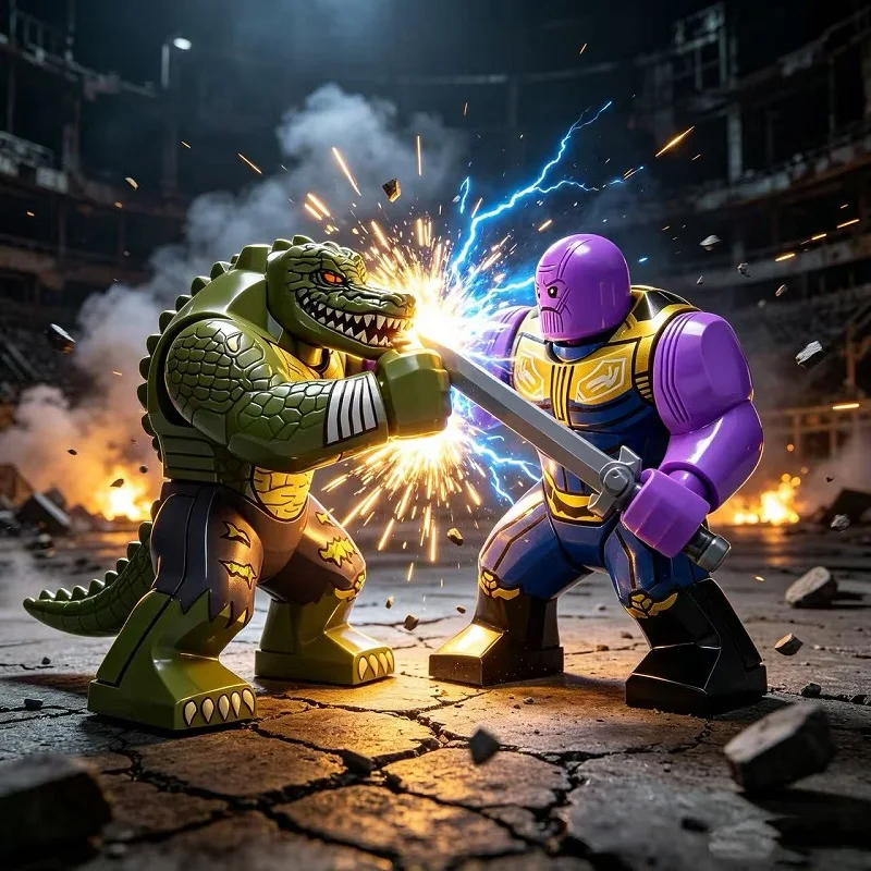 Marvel Mini Blocks: Spider Man, Venom, New Thanos, Hulk, Assembled Model Dolls, Children's Toys, Birthday and Christmas Gifts