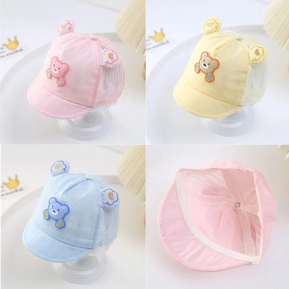 Casual UV Protection Baby Baseball Cap Soft Cotton Cute Cartoon Baby Sun Cap Thin Breathable Duck Tongue Hat Outdoor