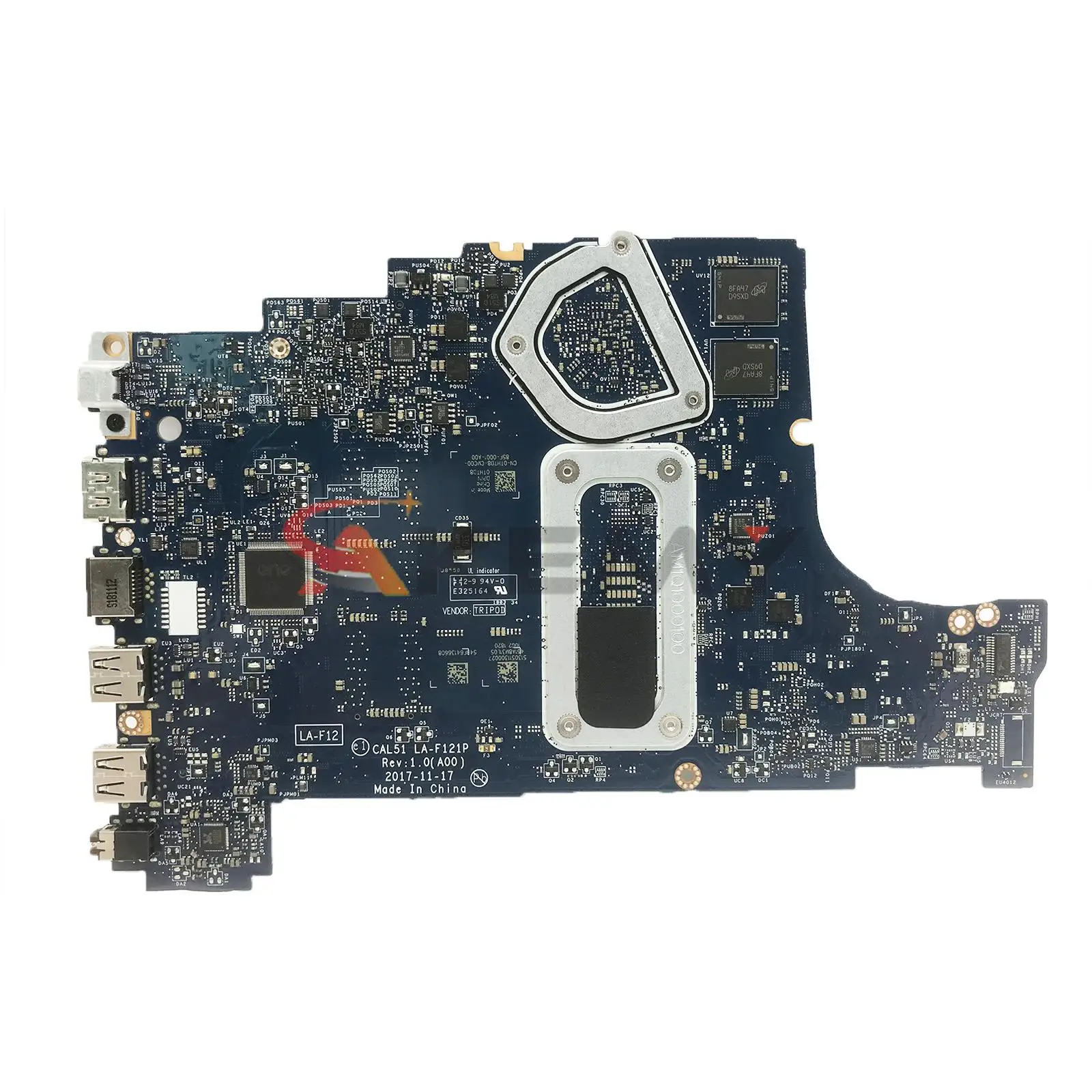For DELL Inspiron 5575 5775 Notebook Mainboard LA-F121P R3 R5 R7 CAL51 01N0P9 0PV8CV 0GMXP8 09XH0N 0R9NMC Laptop Motherboard