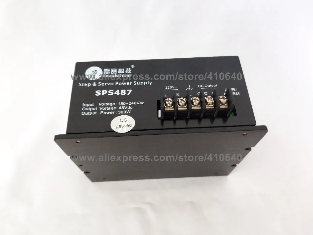 Fuente de alimentación con interruptor sin regulamiento Leadshine SPS487 ultracompacta 48 V CC/7 A con entrada de 180-250 VAC