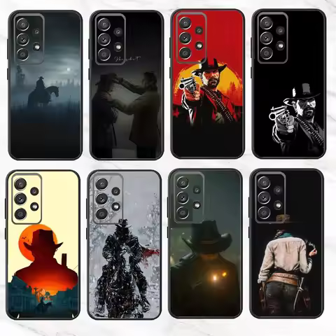 Red D-Dead R-Redemption RDR 2 Phone Case For Samsung S25,S24,S21,S22,S23,S30,Ultra,S20,Plus,Fe,Note,10,9,5G Black Cover