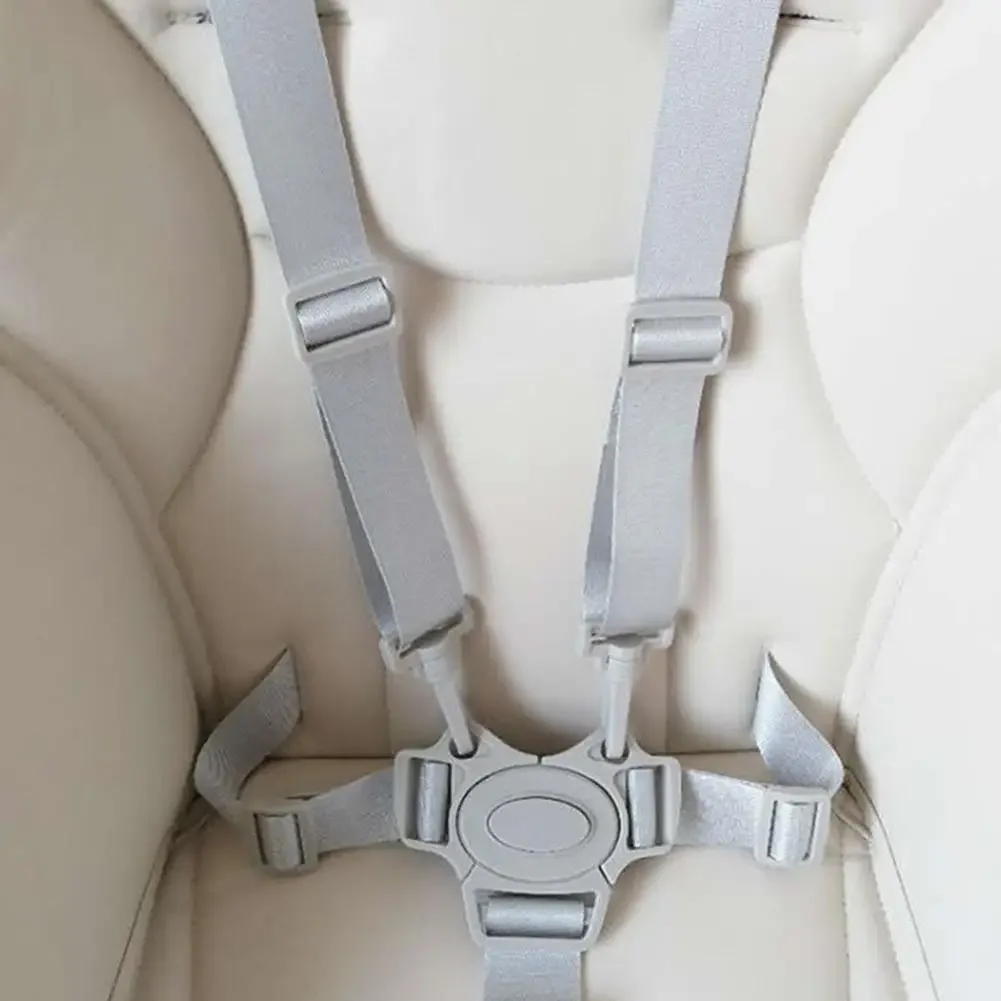 

Child Dining Chair Belt Cross-shaped Design Baby 5 Point Harness High Chair Safe Belt Seat Belts For Strollers Car Seats