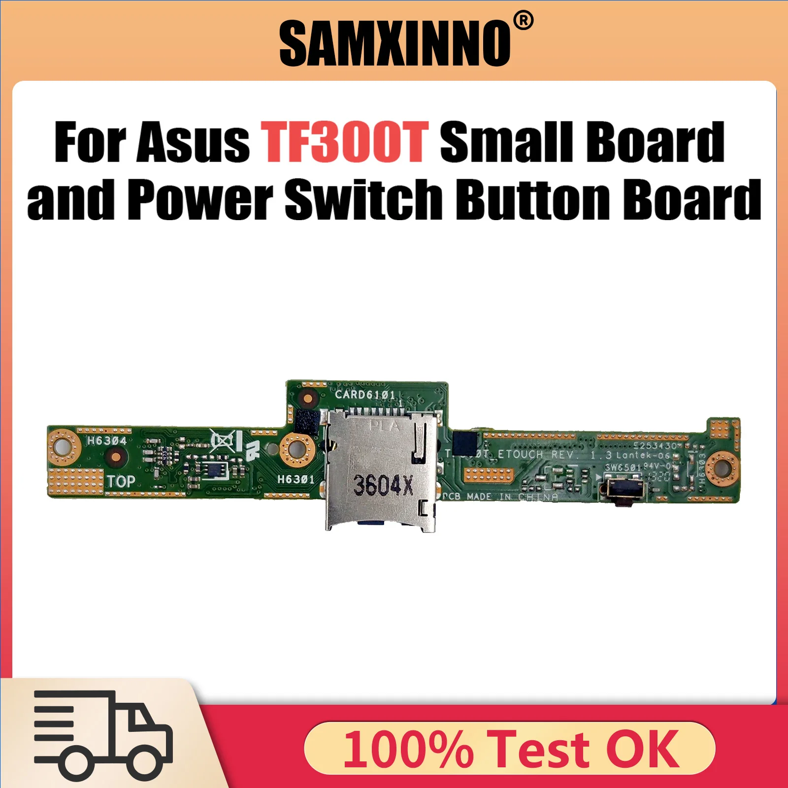 

For Asus EeePad Transformer TF300T SD Card Small Board and Power Switch Button board 14010-00060900 Fast Ship