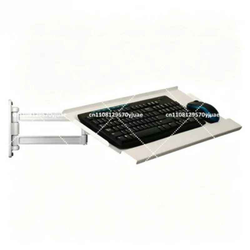 Aluminum Wall Mounted Adjustable Bracket for Wireless Mouse and Keyboard Holder